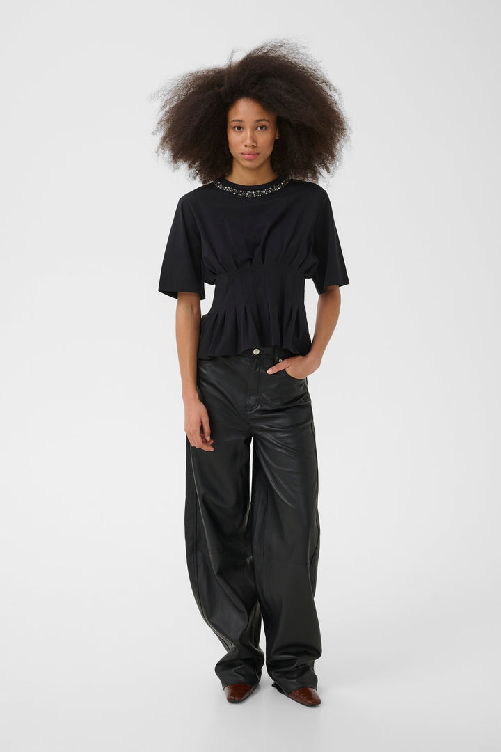 Gestuz - Gzinez Deco Tee 10911653 - 100017 - Black
