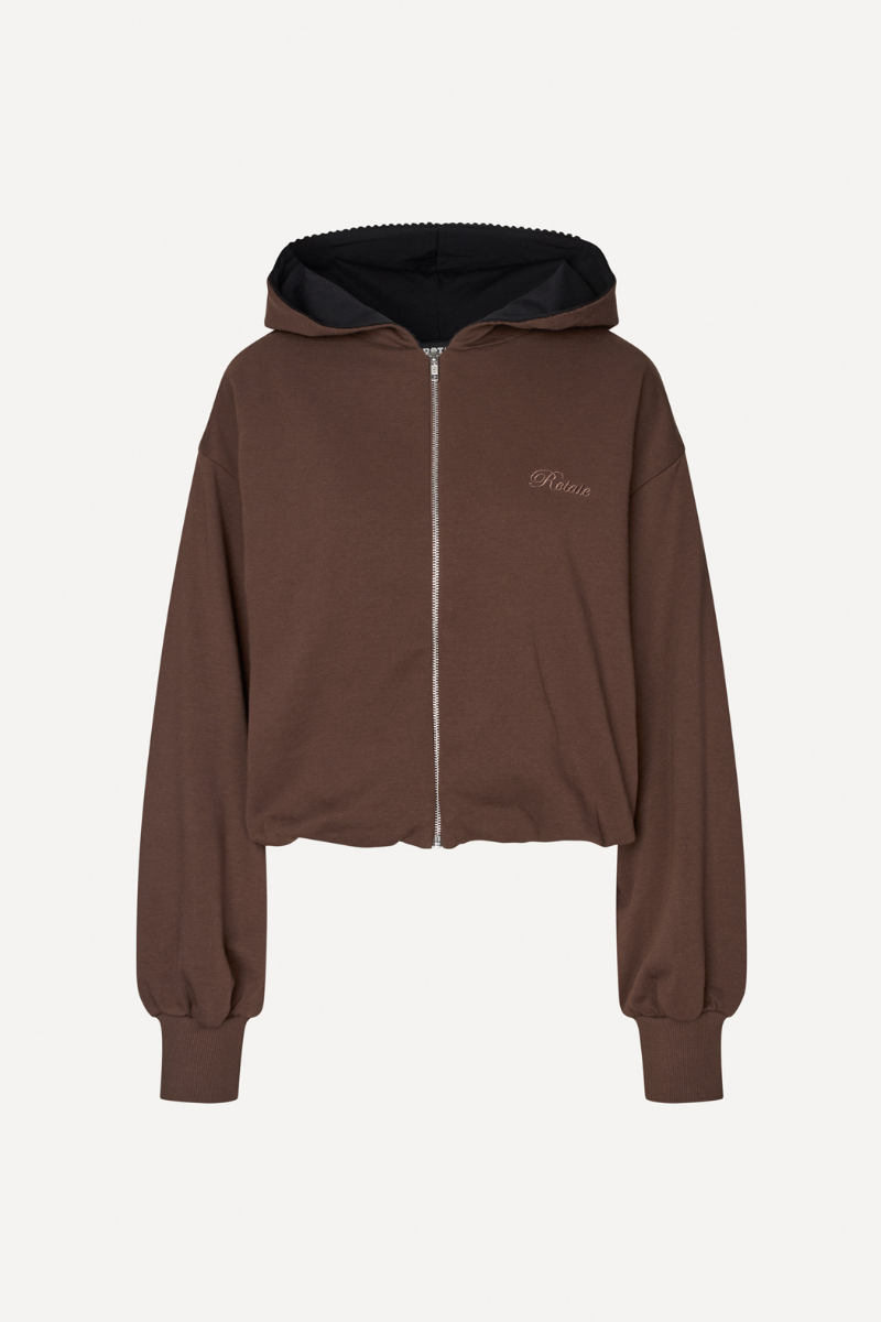 Rotate - Zip Sweat Hoodie 116896559 - 559 Chestnut