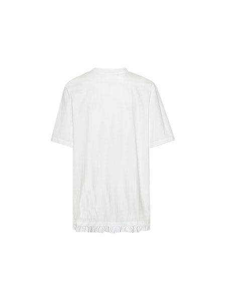 Rotate - Large T-shirt W/ Ruffle 115282400 - 400 Bright White