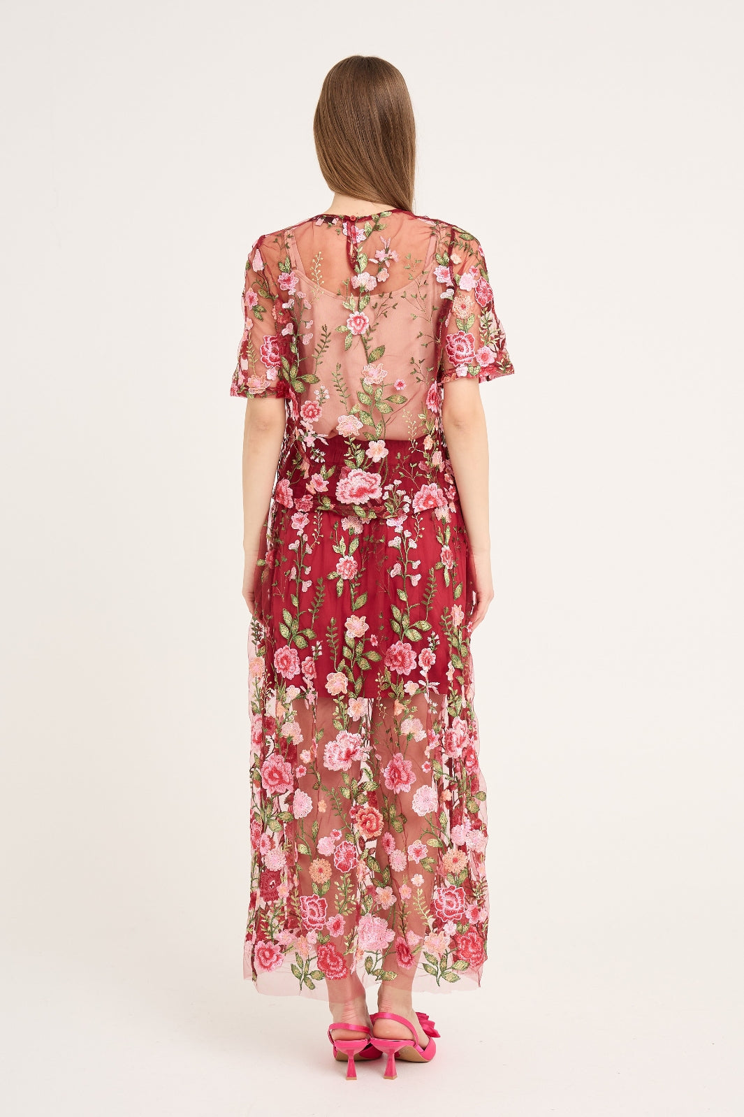 A-View - Fuschia Blouse AV4881 - 373 - Bordeaux/Rose