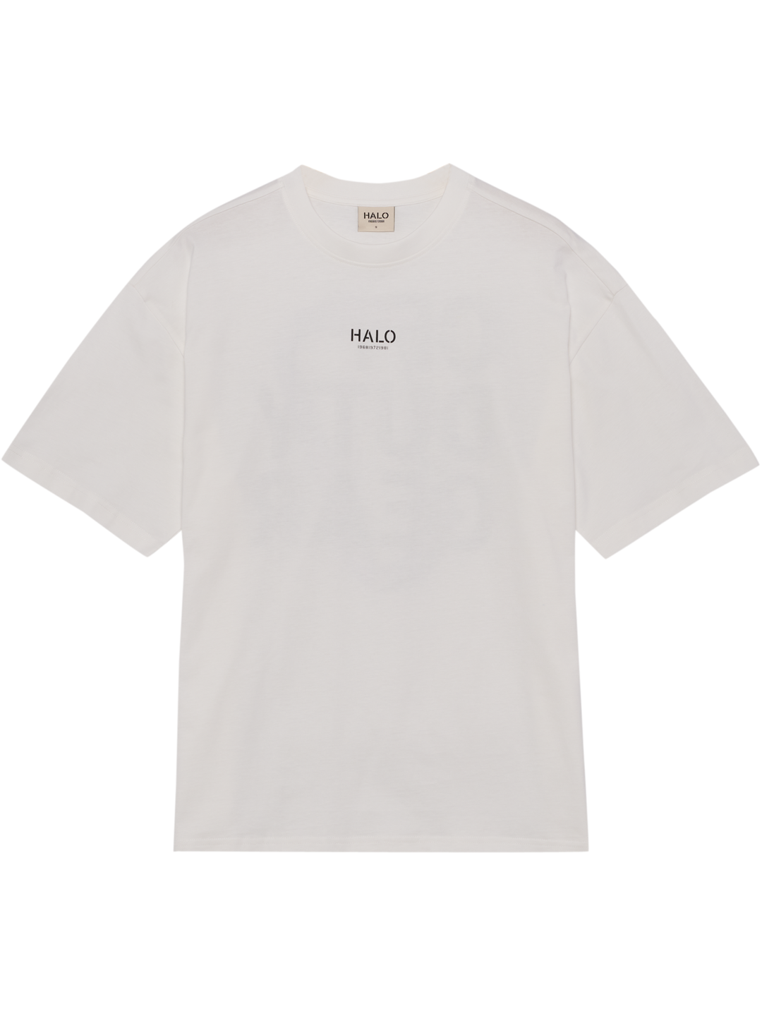 Halo - Graphic Boxy T-Shirt 230418 - 9518 - Marshmallow/Silver/Astral Aura