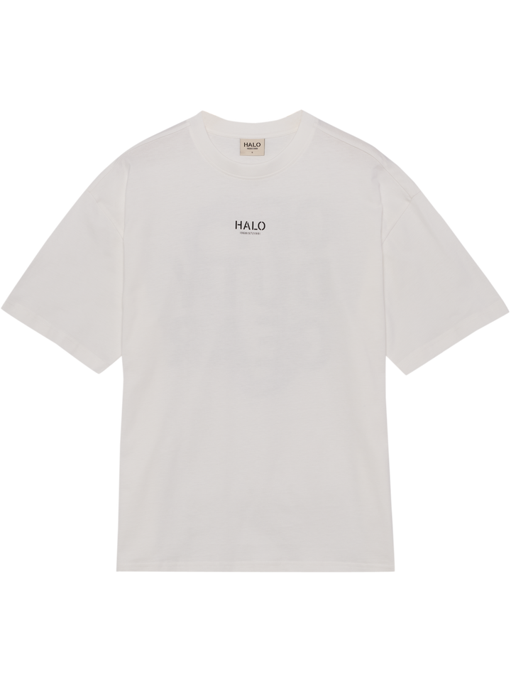 Halo - Graphic Boxy T-Shirt 230418 - 9518 - Marshmallow/Silver/Astral Aura