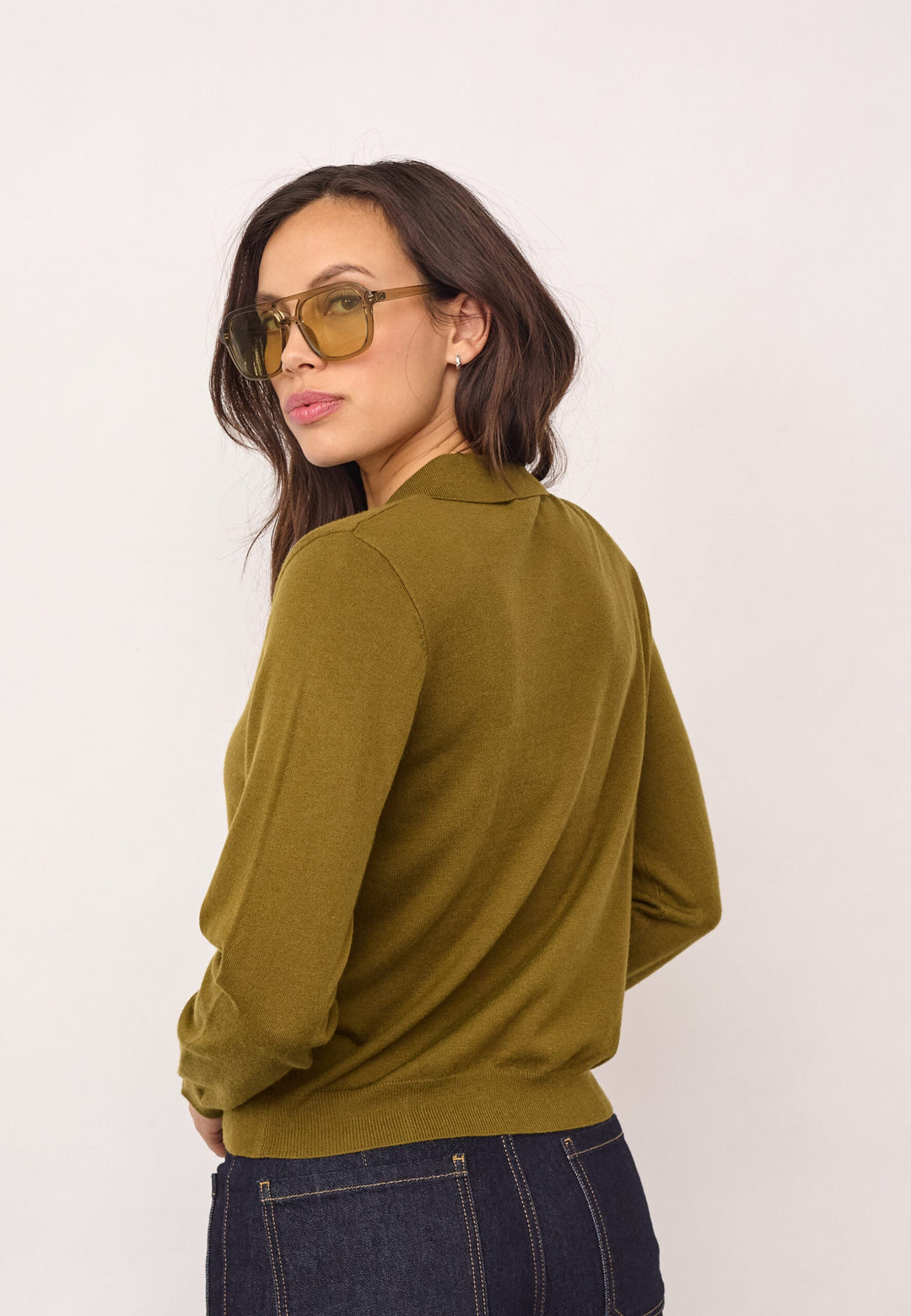 Co´Couture - Corycc Padded Polo Knit 500212 - 60007 - Fern Green