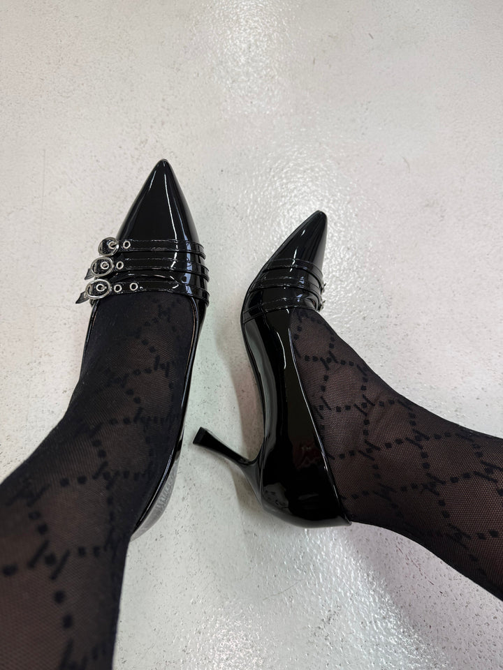 Bloom - Bellflowerstiletto - Black