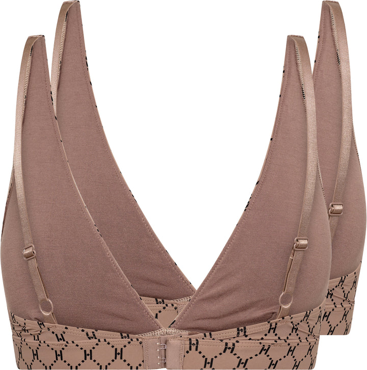 Hype The Detail - Softbra Logo 2Pk 3250-148 - 98 - Brun