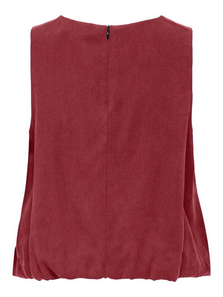 Only - Onlnica Life S/L Modal Bubble Top - 4831810 Ruby Wine