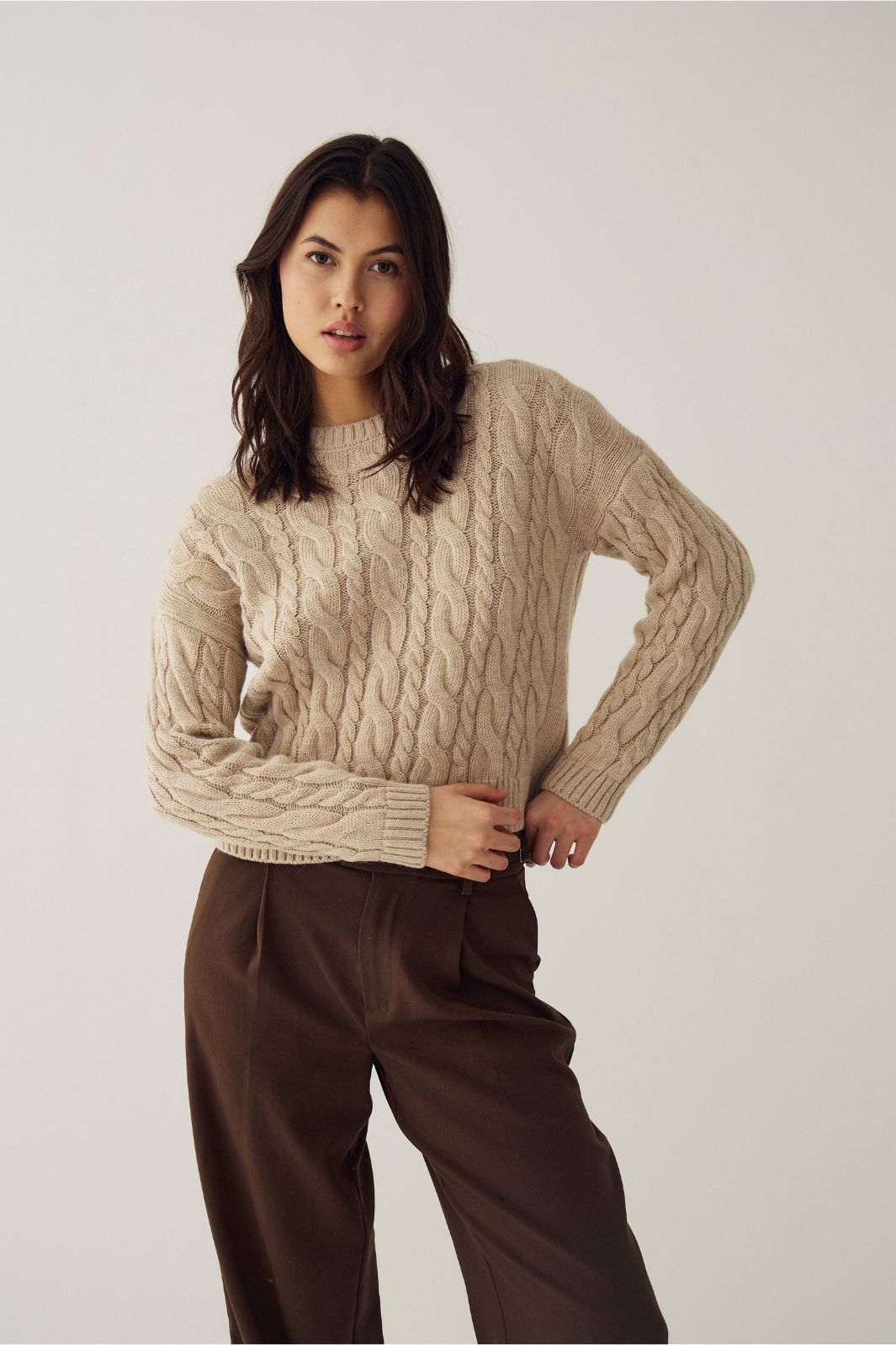 Noella - N-Morgana Knit 16820001 - 1526 - Beige Melange
