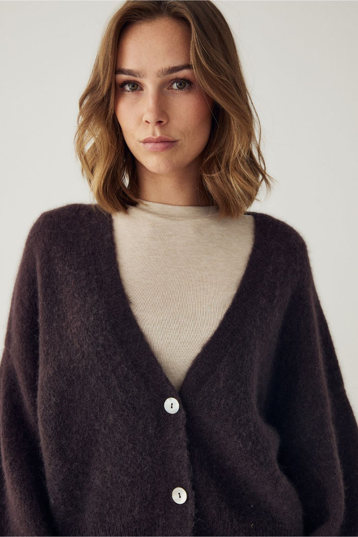 Noella - N-Morene Knit Cardigan 16690002 - 674 - Chocolate