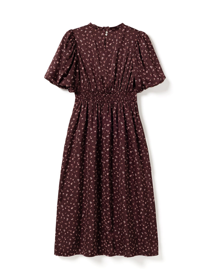 Noella - N-Ruth Dress 15900001 - 1472 - Dwyn Burgundy Print