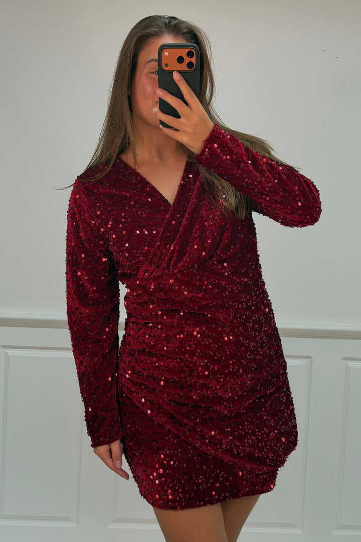 A-bee - Lorrainedress - Burgundy