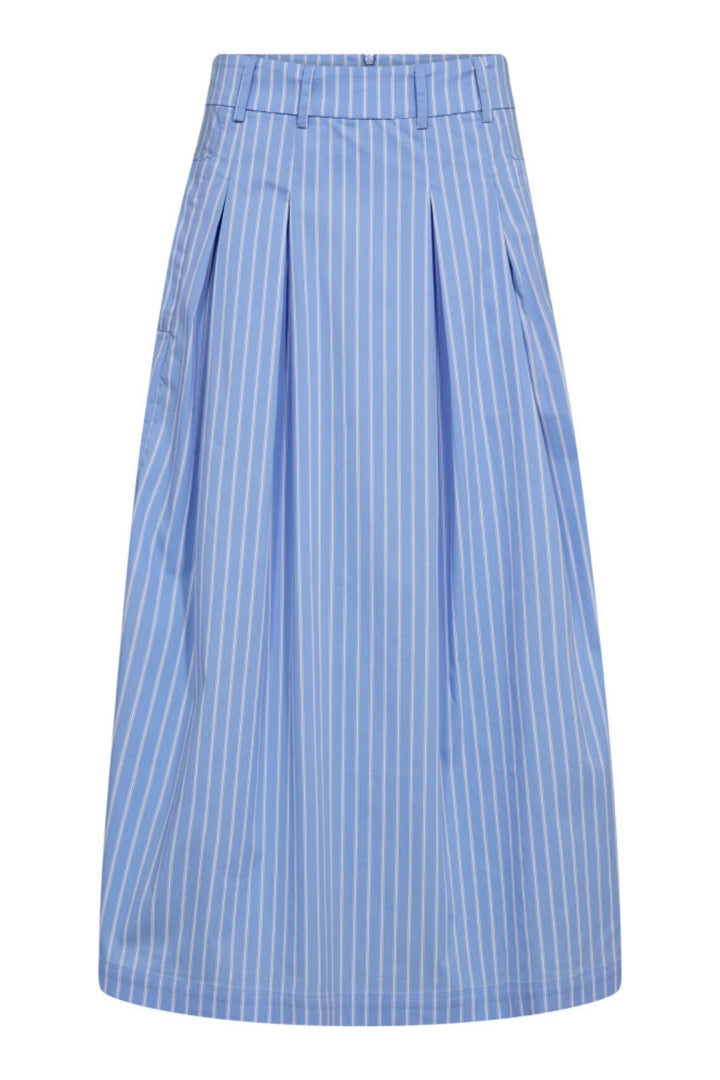 Co´Couture - Micacc Stripe Pleat Skirt 34225 - 23 - Pale Blue