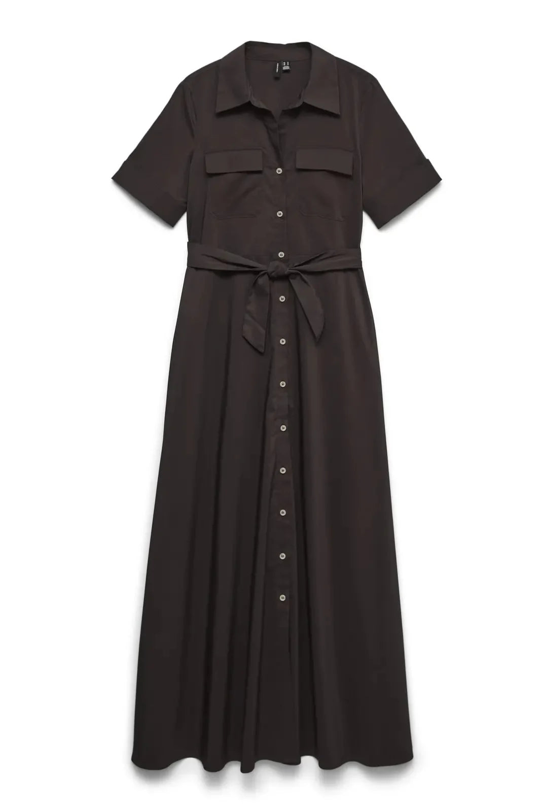 Vero Moda - Vmlotus 2/4 Ancl Shirt Dress Sb2 - 5076110 Chocolate Torte