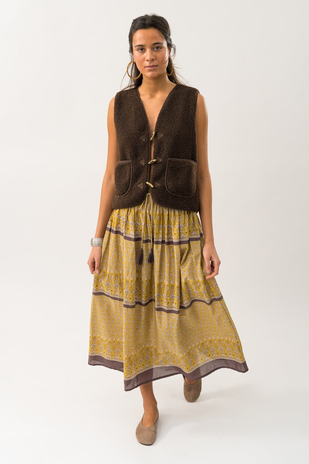 Lollys Laundry - Hugoll Vest Sl90019-1014 - 87 Dark Mokka