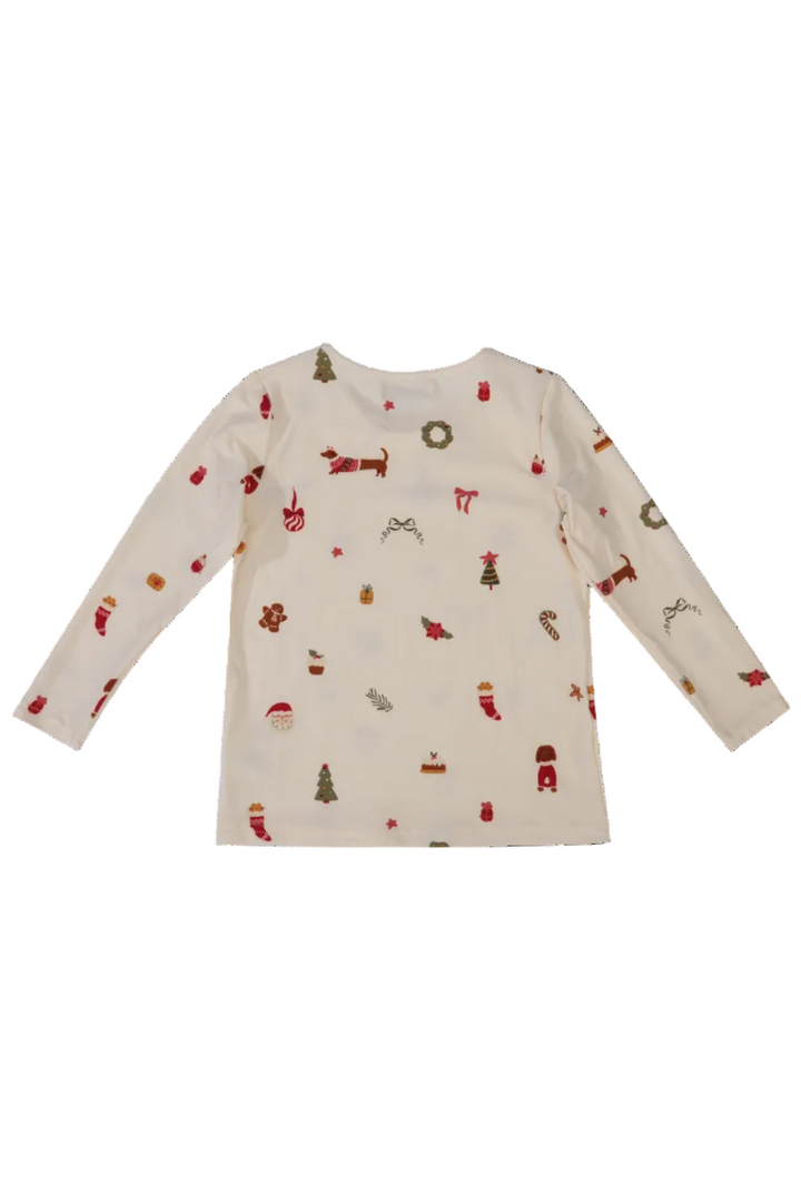 Liberte Ami - Alma-Ls-Tshirt-Kids 9659 - Dog Creme