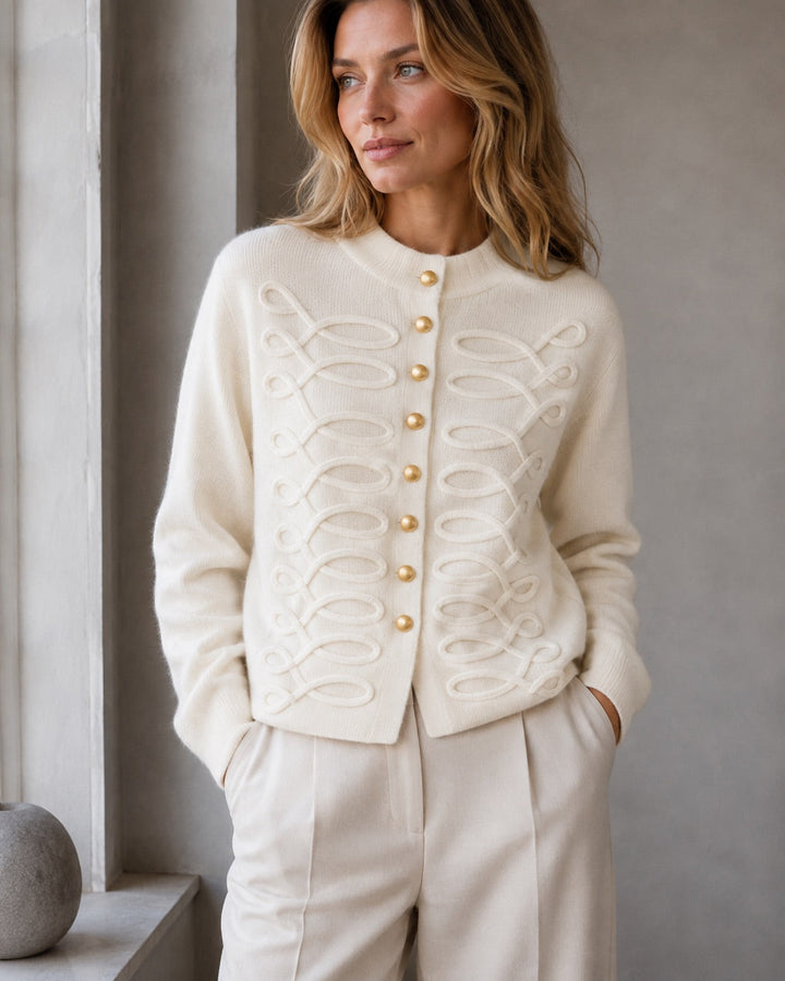 A-Bee - Honora Cardigan - Ecru