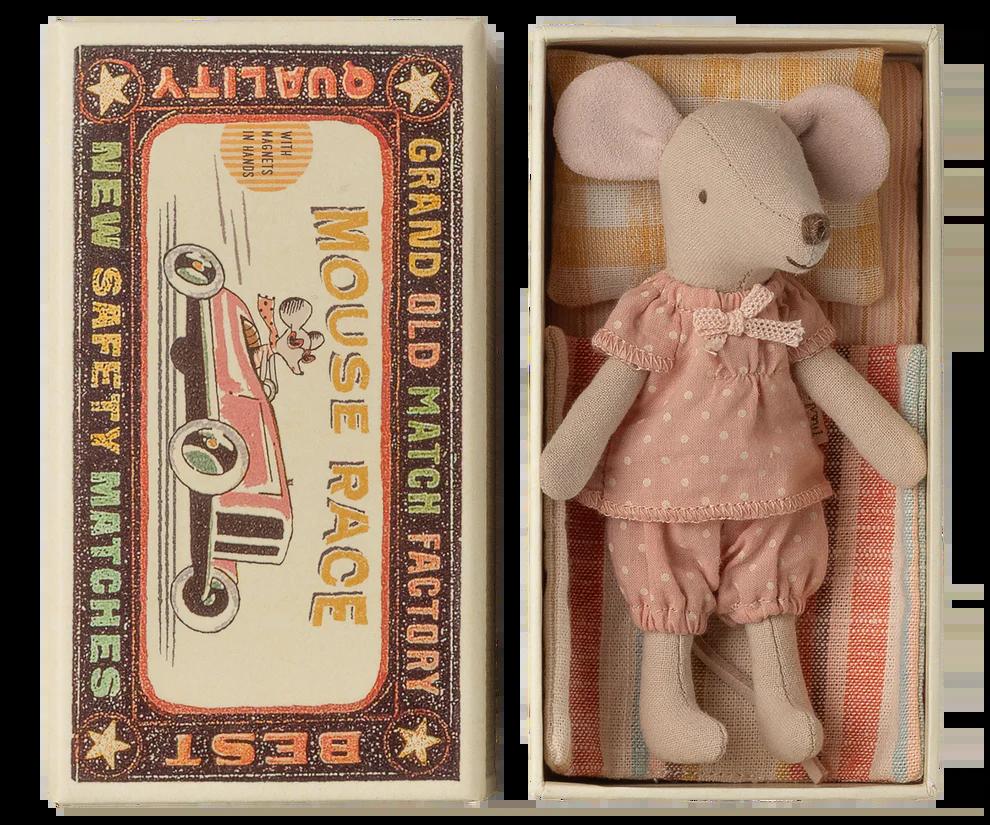 Maileg - Storesøster Mus I Tændstikæske 17-6200-00