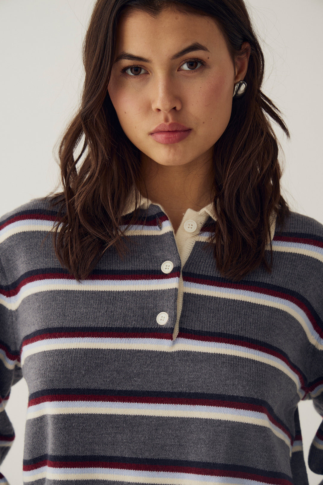Noella - N-Merryll Knit 16070001 - 1533 - Delissa Grey Stripe