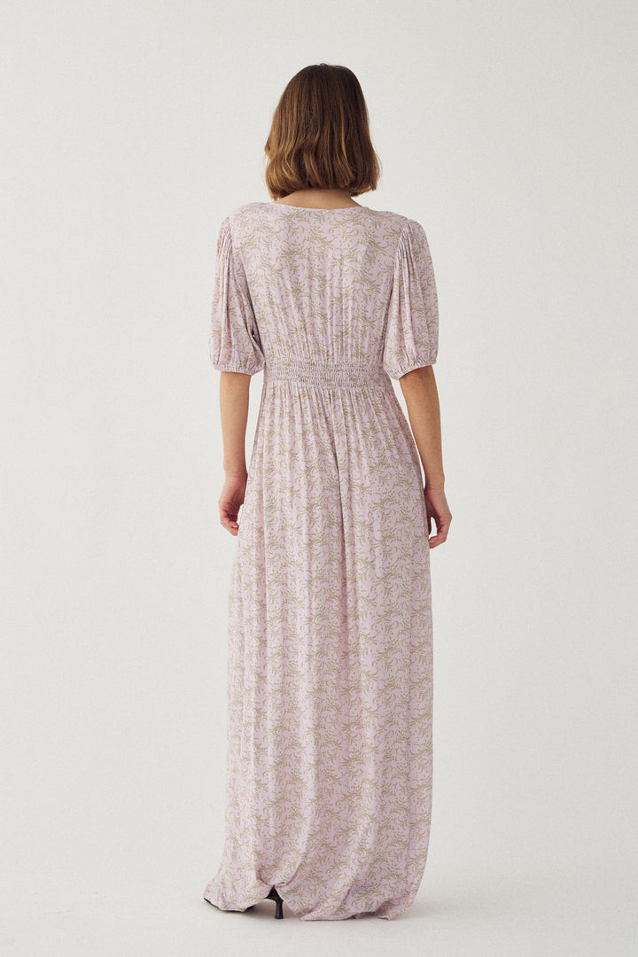 Noella - N-Lilith Ss Maxi Dress 15630001 - 1451 - Dolley Pink Print