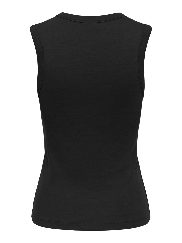 Only - Onlrina V-Neck Tank Top S/L - 5164855 Black