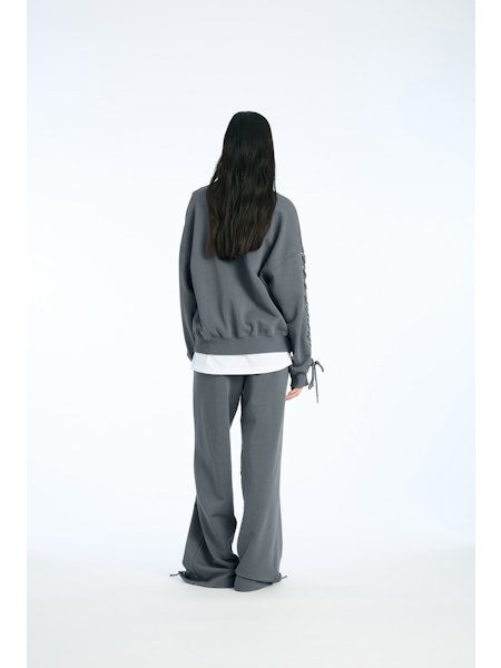 Rotate - Lacing Sweatpants 1143891205 - 1205 Gray Pinstripe
