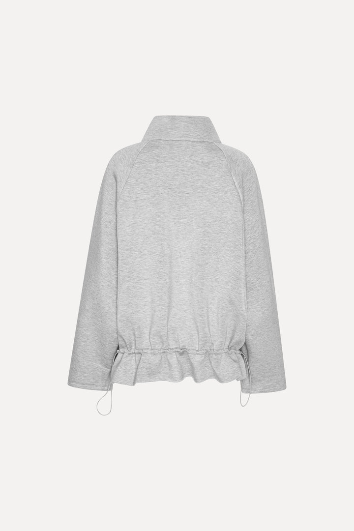 Rotate - Scuba Half Zip Jacket 1162411472 - 1472 Light Grey Melange