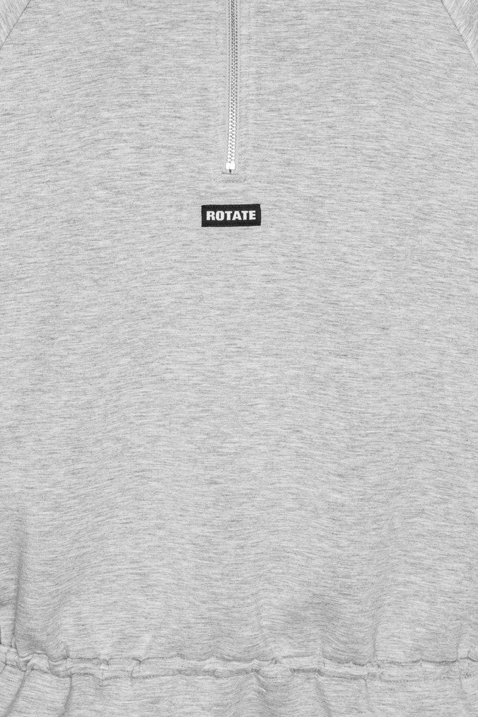 Rotate - Scuba Half Zip Jacket 1162411472 - 1472 Light Grey Melange