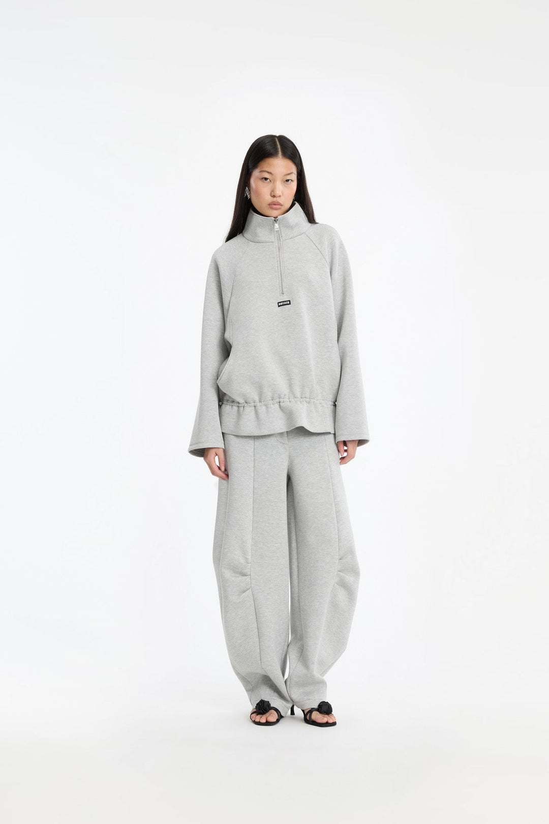 Rotate - Scuba Cargo Pants 1162451472 - 1472 Light Grey Melange