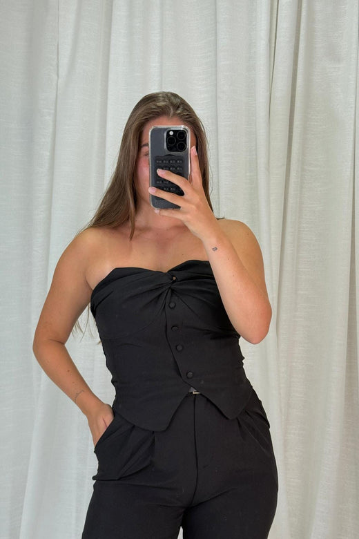 A-bee - Anine Top - Black Toppe 