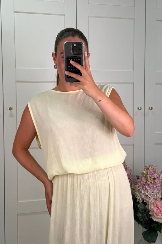 A-bee - Ava Top - Light Yellow Toppe 