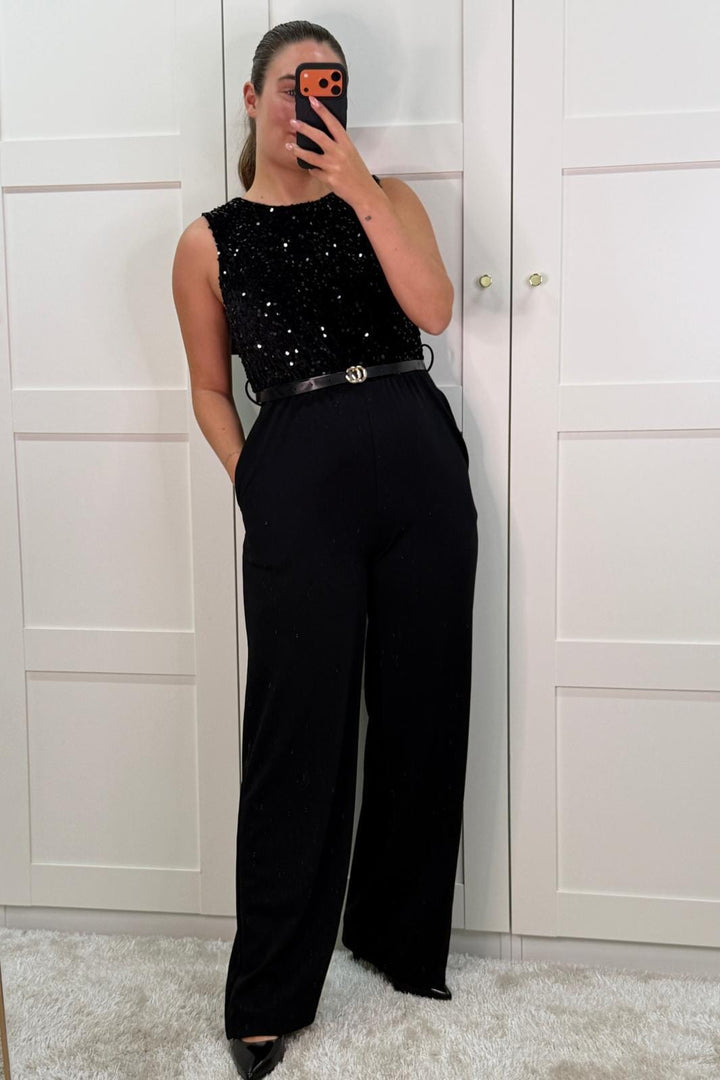 A-bee - Carina Jumpsuit - Black Buksedragter 