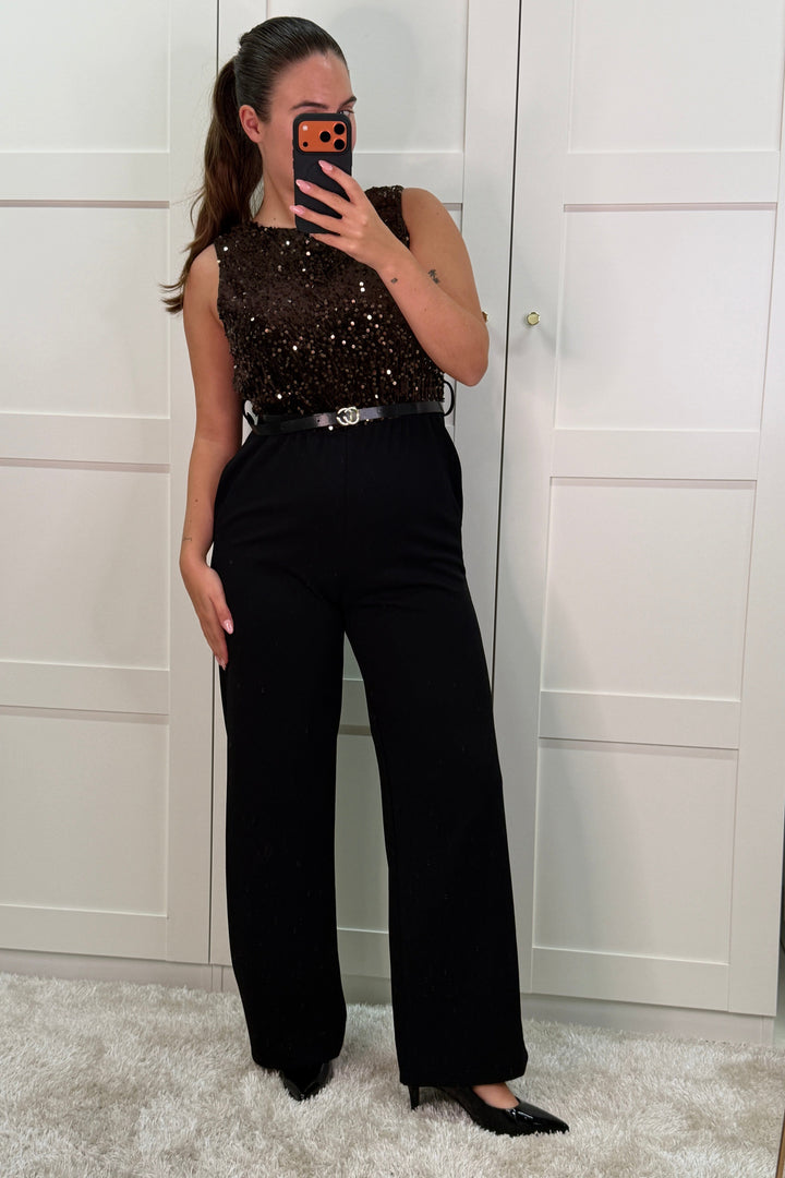 A-bee - Carina Jumpsuit - Dark Maroon Buksedragter 