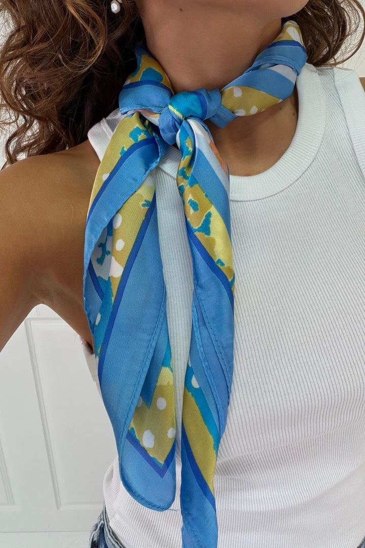 A-bee - Elowen Scarf - Blue Tørklæder 