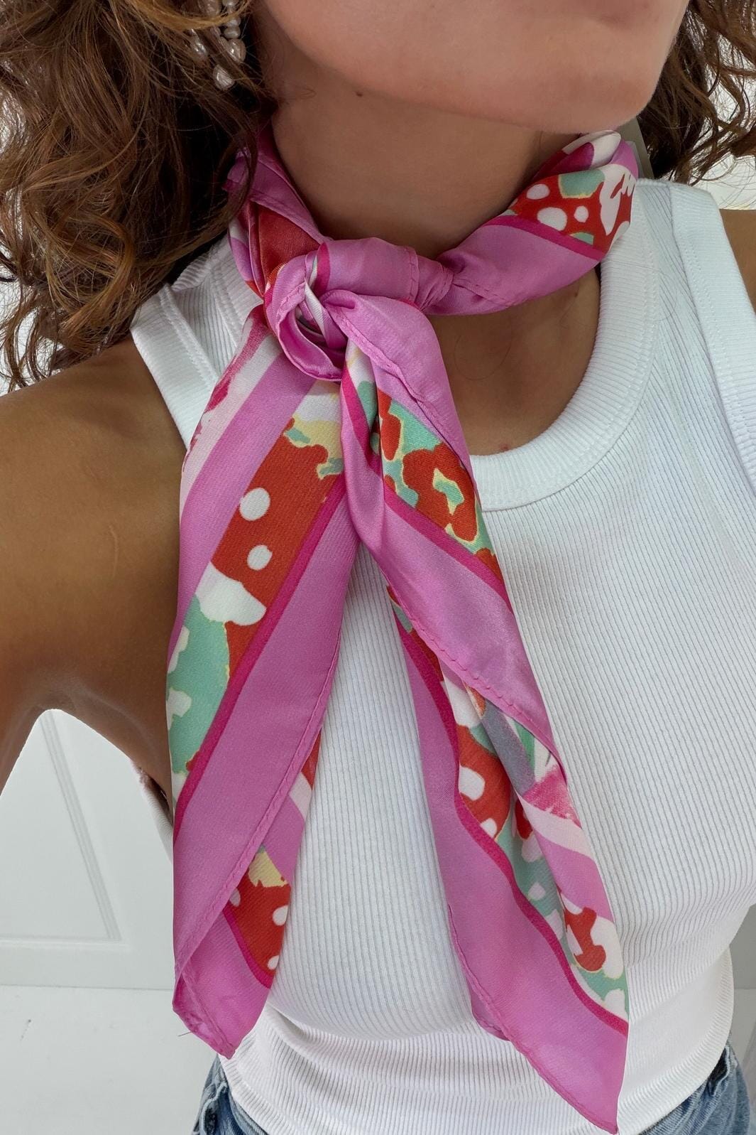 A-bee - Elowen Scarf - Fuschia Tørklæder 