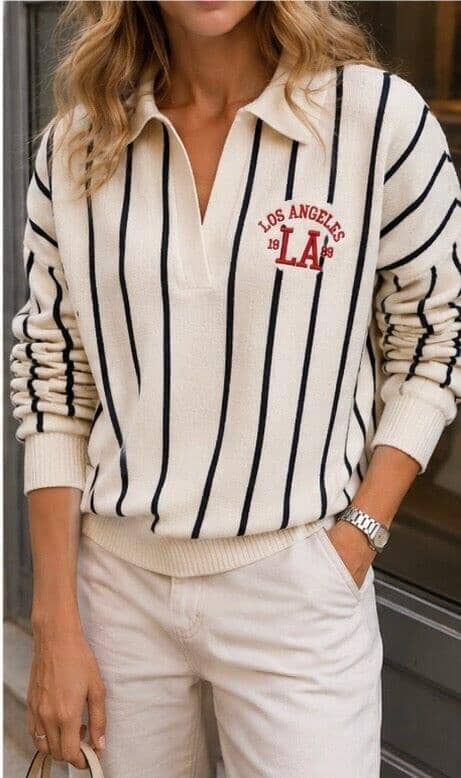 A-Bee - Evina Sweatshirt - Ecru Sweatshirts 