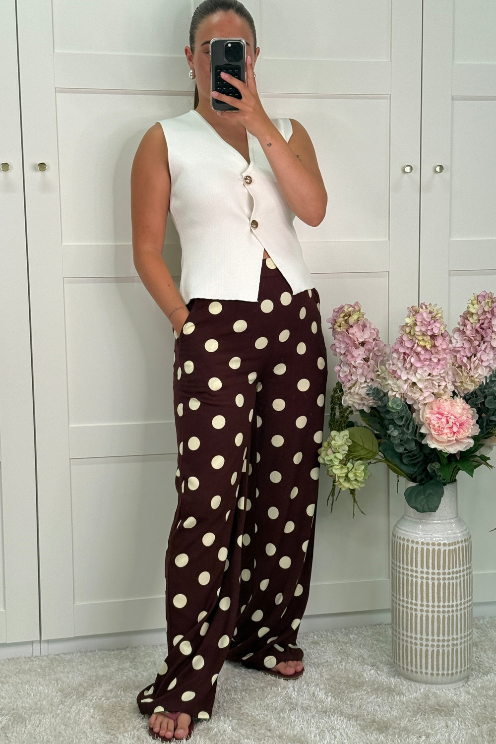 A-bee - Georgia Top - White Toppe 
