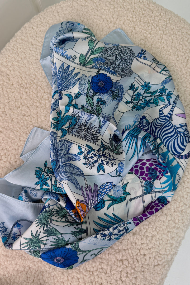 A-bee - Ilona Scarf - Blue Tørklæder 