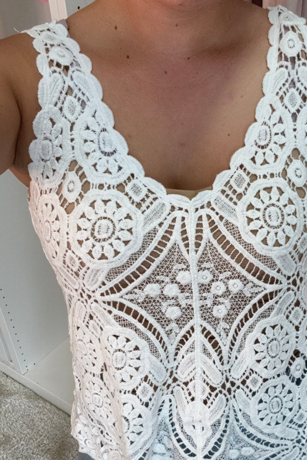 A-bee - Isaline Top - White Toppe 