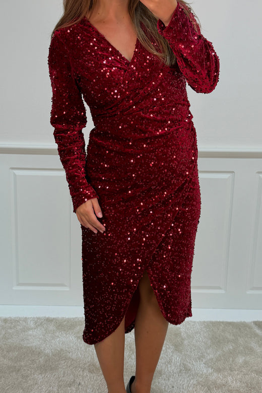 A-bee - Julittadress - Burgundy Kjoler 