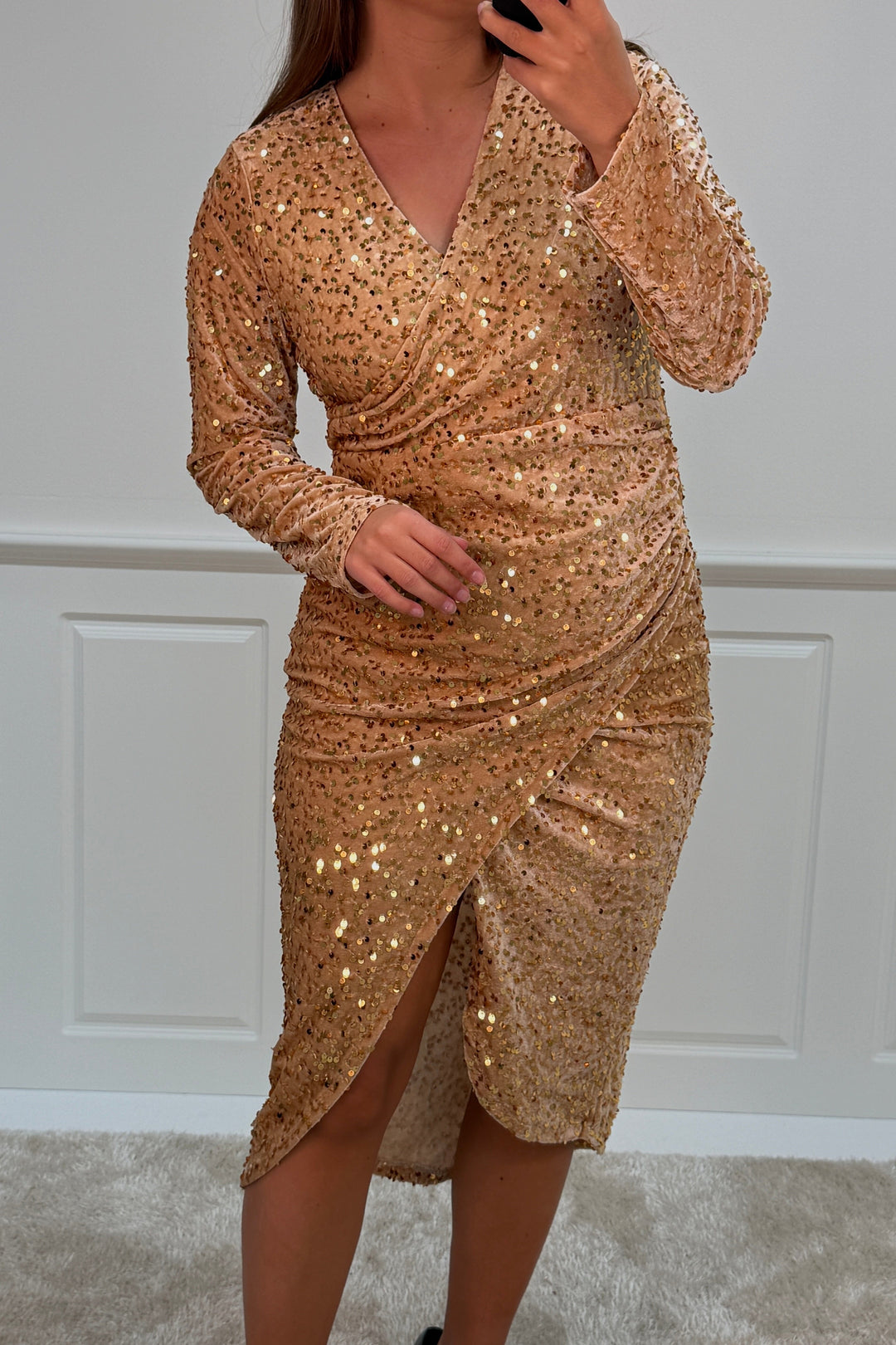 A-bee - Julittadress - Gold Kjoler 