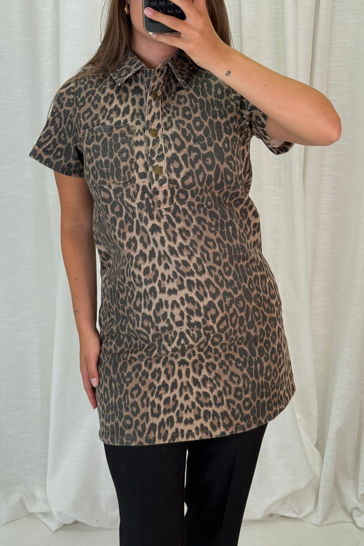 A-bee - Justine Top - Leopard Toppe 