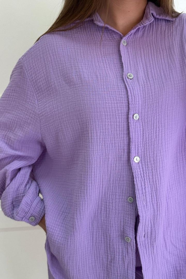 A-bee - Nelly Skjorte - Lilac Skjorter 