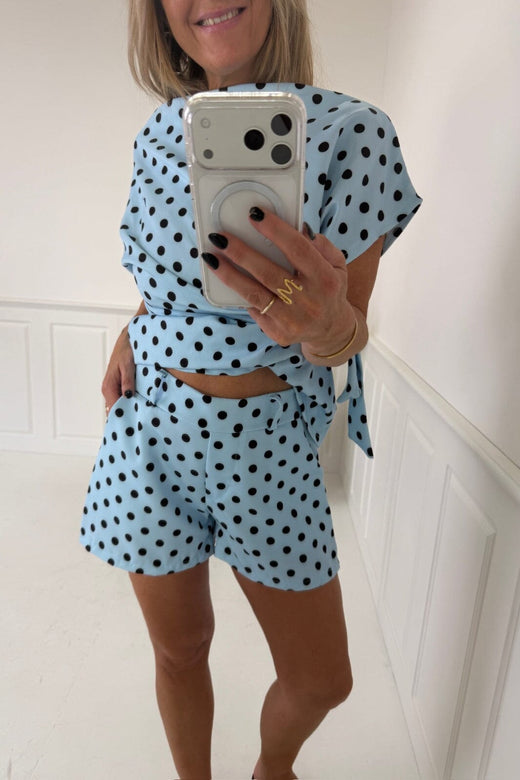 A-Bee - Rahel 8751-1 Shorts - Sky Blue Shorts 