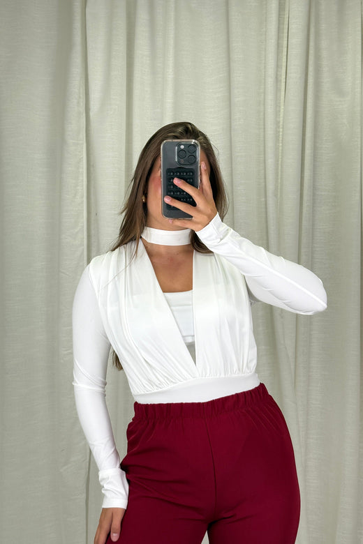 A-bee - Rakel Bodystocking - White Bodystockings 