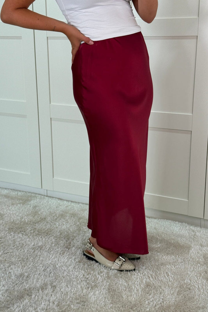 A-bee - Tiffany Skirt - Burgundy Nederdele 