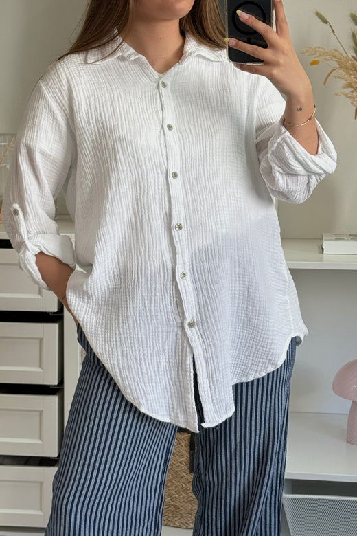 A-bee - Tilde Shirt - White Skjorter 