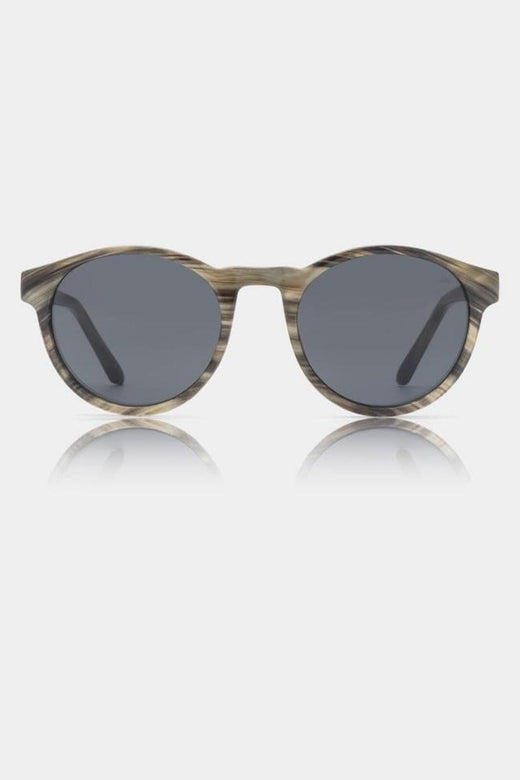 A. Kjærbede - Marvin - Striped Horn Solbriller 