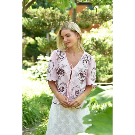 A-View - Amanda Blouse AV8095 - 298 - Rose Bluser 