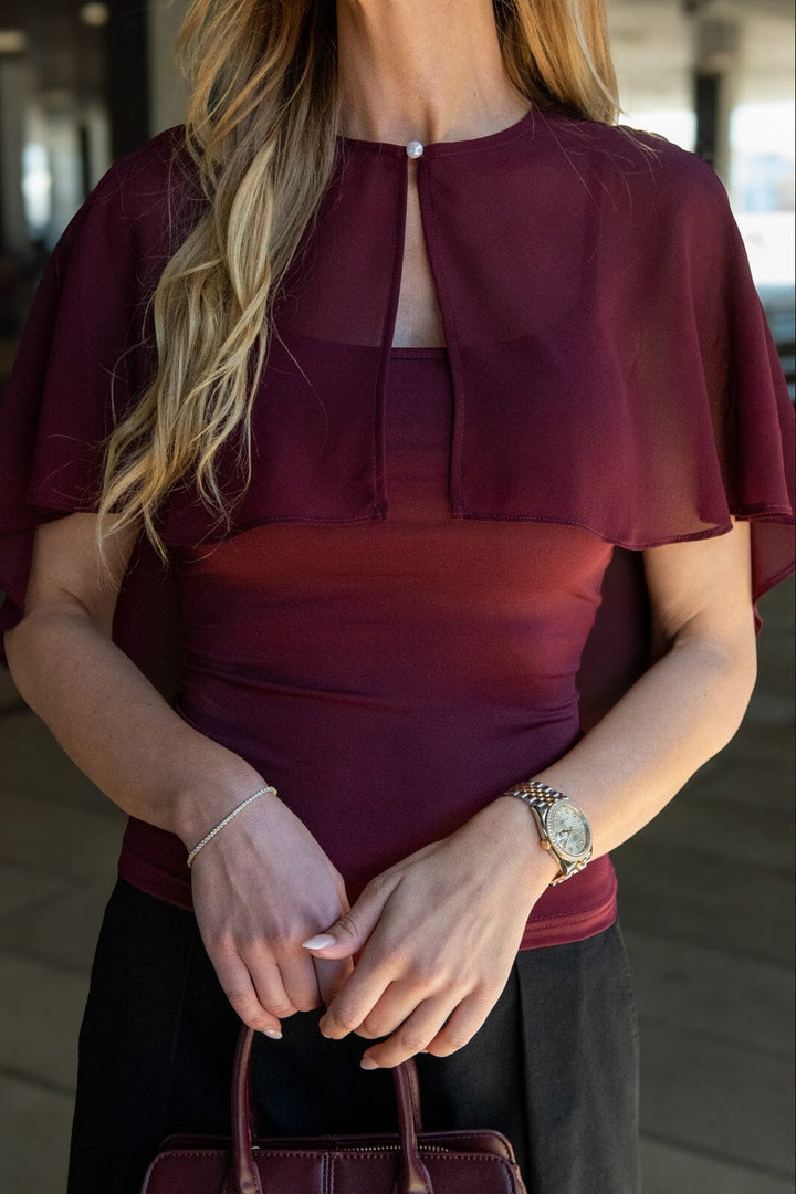 A-View - Anneline Blouse AV9533 - 098 - Merlot