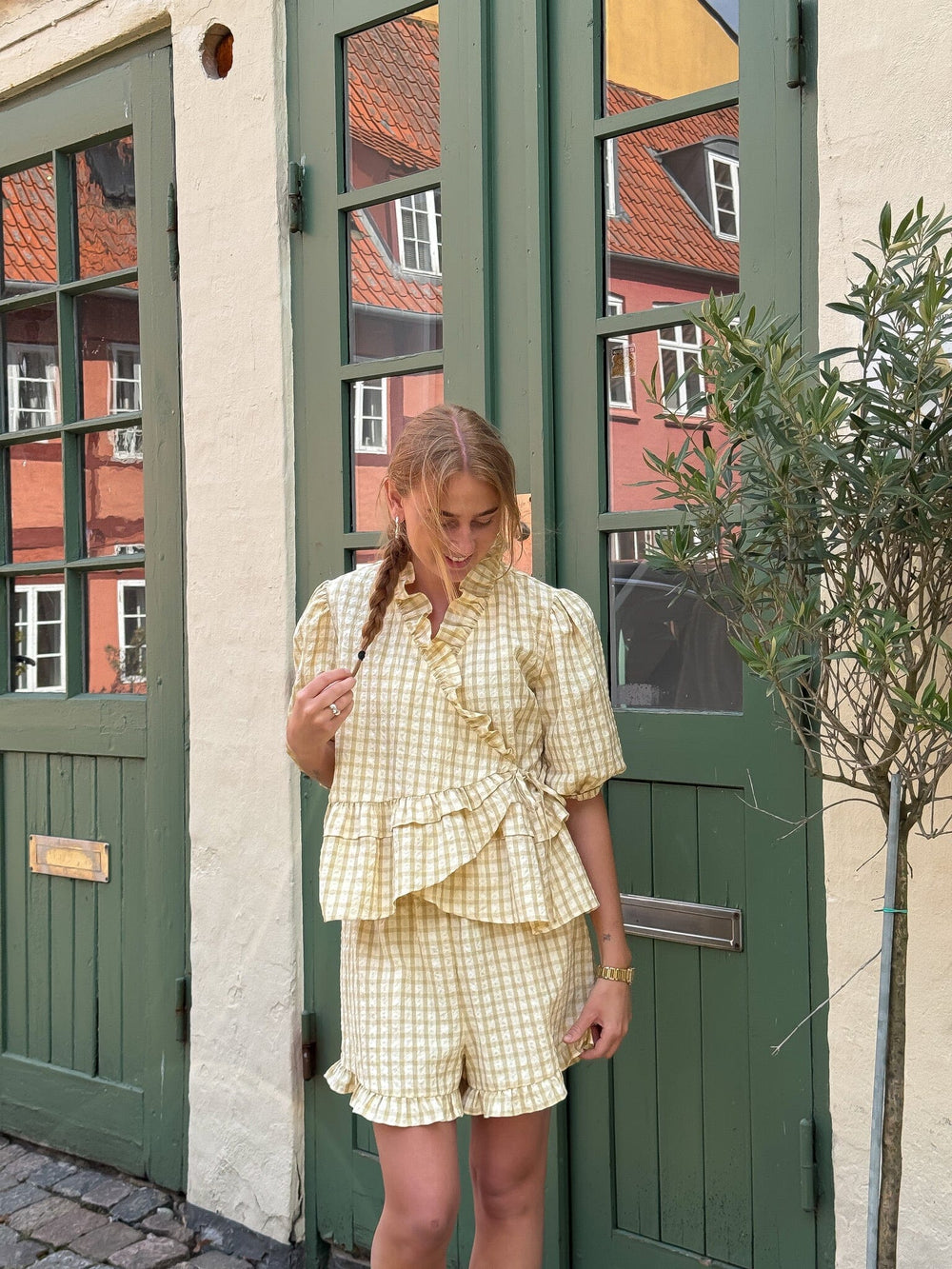 A-View - Aulina Blouse AV6070 - 069 - Pale Yellow Bluser 
