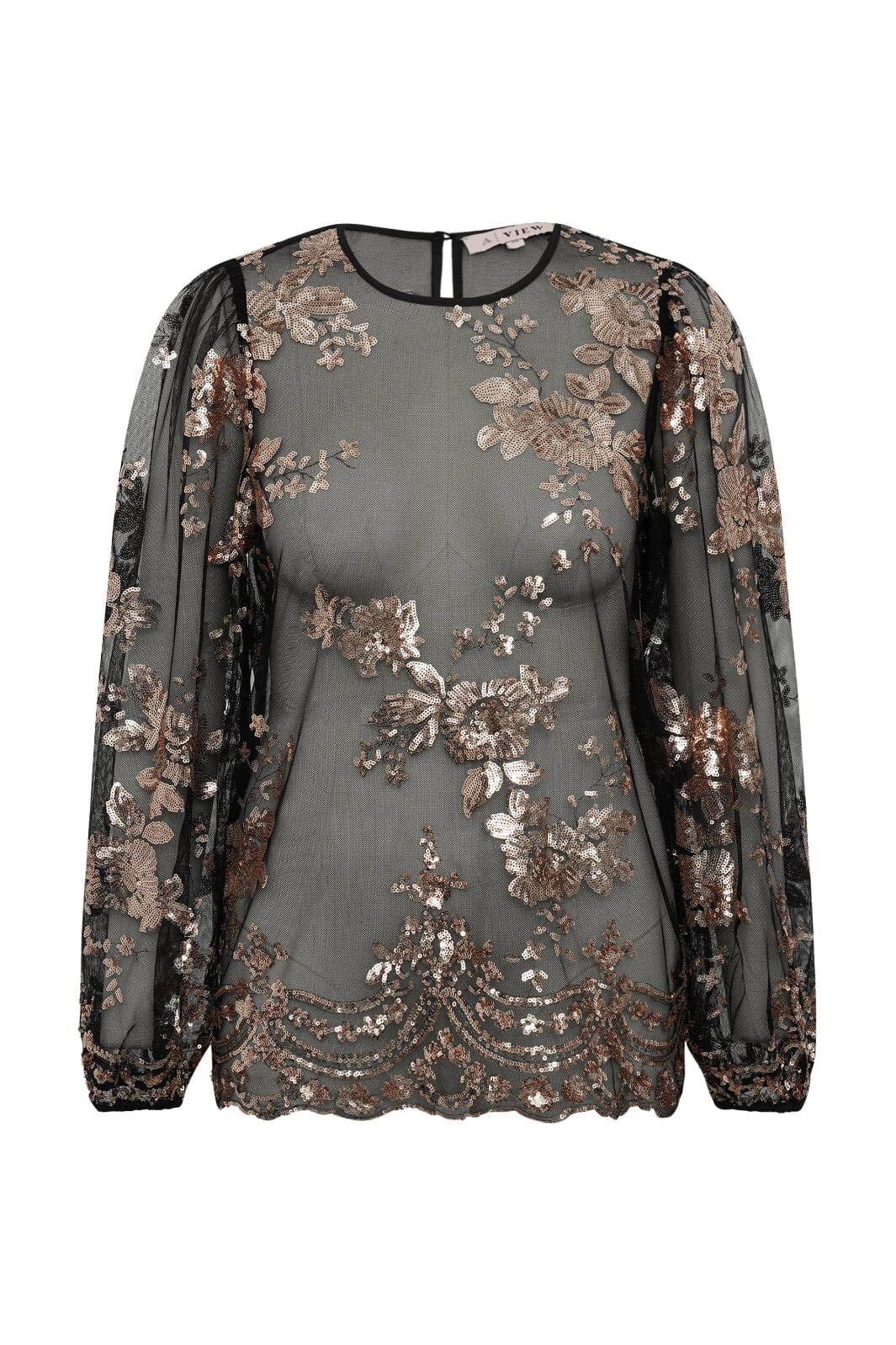 A-View - Estelle Blouse AV6093 - 307 - Rose Gold Bluser 